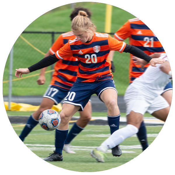 Marcel Kubik controlling ball during soccer game